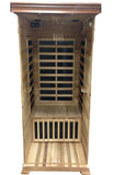 Sunray 1 Person Cedar HL100K Sedona Infrared Sauna - BathVault
