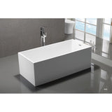 MTD Vanities Long Beach 60" Modern Freestanding Acrylic Bathtub - BathVault