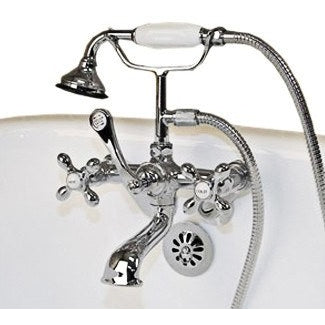 Cambridge Plumbing Clawfoot Tub Faucet - British Telephone CAM463W - BathVault