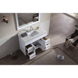 ARIEL Hamlet 49" Single Sink Vanity Set White Quartz Countertop - BathVault
