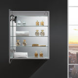 Fresca Tiempo 24" Wide x 30" Tall Bathroom Medicine Cabinet w/ LED Lighting & Defogger - BathVault