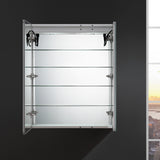 Fresca Tiempo 30" Wide x 36" Tall Bathroom Medicine Cabinet w/ LED Lighting & Defogger - BathVault