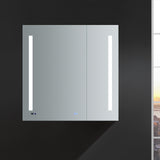 Fresca Tiempo 36" Wide x 36" Tall Bathroom Medicine Cabinet w/ LED Lighting & Defogger - BathVault