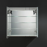 Fresca Spazio 30" Wide x 30" Tall Bathroom Medicine Cabinet w/ LED Lighting & Defogger - BathVault
