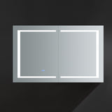 Fresca Spazio 48" Wide x 30" Tall Bathroom Medicine Cabinet w/ LED Lighting & Defogger - BathVault
