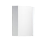 Fresca Coda 14" White Corner Medicine Cabinet w/ Mirror Door - BathVault