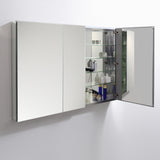 Fresca 50" Wide x 36" Tall Bathroom Medicine Cabinet w/ Mirrors - BathVault