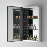 Fresca 15" Wide x 26" Tall Bathroom Medicine Cabinet w/ Mirrors - BathVault