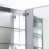 Fresca 60" Wide x 36" Tall Bathroom Medicine Cabinet w/ Mirrors - BathVault