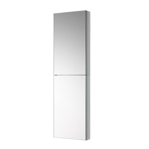 Fresca 15" Wide x 52" Tall Bathroom Medicine Cabinet w/ Mirrors - BathVault