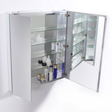 Fresca 30" Wide x 36" Tall Bathroom Medicine Cabinet w/ Mirrors - BathVault