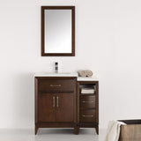 Fresca Cambridge 36" Antique Coffee Traditional Bathroom Vanity w/ Mirror - BathVault