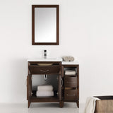 Fresca Cambridge 36" Antique Coffee Traditional Bathroom Vanity w/ Mirror - BathVault