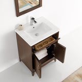 Fresca Cambridge 24" Antique Coffee Traditional Bathroom Vanity w/ Mirror - BathVault