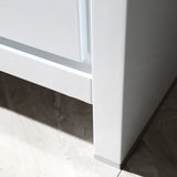 Fresca Allier 16" White Modern Bathroom Vanity w/ Mirror - BathVault