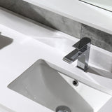 Fresca Allier Rio 60" Ash Gray Single Sink Modern Bathroom Vanity w/ Medicine Cabinet - BathVault