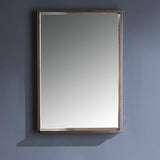 Fresca Allier 24" Wenge Brown Modern Bathroom Vanity w/ Mirror - BathVault