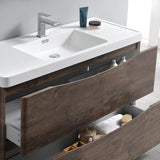 Fresca Tuscany 48" Rosewood Free Standing Modern Bathroom Vanity w/ Medicine Cabinet - BathVault
