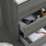Fresca Lazzaro 24" Gray Wood Free Standing Modern Bathroom Vanity w/ Medicine Cabinet - BathVault