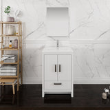 Fresca Imperia 24" Glossy White Free Standing Modern Bathroom Vanity w/ Medicine Cabinet - BathVault