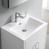 Fresca Imperia 24" Glossy White Free Standing Modern Bathroom Vanity w/ Medicine Cabinet - BathVault