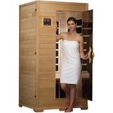 Golden Designs 1-2 Person Low EMF Far Infrared Sauna GDI-6109-01 - BathVault