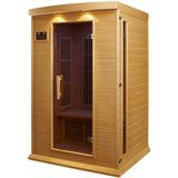 Golden Designs 2 Person Hemlock Maxxus LEMF FAR Infrared Sauna MX-K206-01 - BathVault