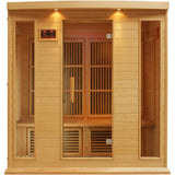 Golden Designs 3 Person Hemlock Maxxus LEMF FAR Infrared Sauna MX-K406-01 - BathVault