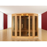 Golden Designs 3 Person Hemlock Maxxus LEMF FAR Infrared Sauna MX-K356-01 - BathVault