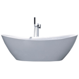 MTD Vanities Newport 67" Modern Freestanding Acrylic Bathtub - BathVault