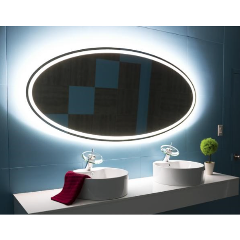 IBMirror Illuminated Vanity Mirror - Paris Oval Tokyo Style - BathVault