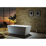 Virtu USA Serenity VTU-1367 67" x 27.5"  Freestanding Soaking Bath Tub - BathVault