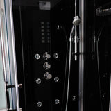 Athena WS-141 Steam Shower Black 59"x 36" x 89" - BathVault