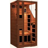 JNH Ensi RED™ 1 Person Zero-EMF Far Infrared Sauna, Top Grade Red Cedar - BathVault