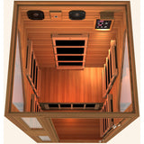 JNH Ensi RED™ 1 Person Zero-EMF Far Infrared Sauna, Top Grade Red Cedar - BathVault